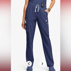 NAVY Women's 11-Pocket Drawstring Scrub Pants